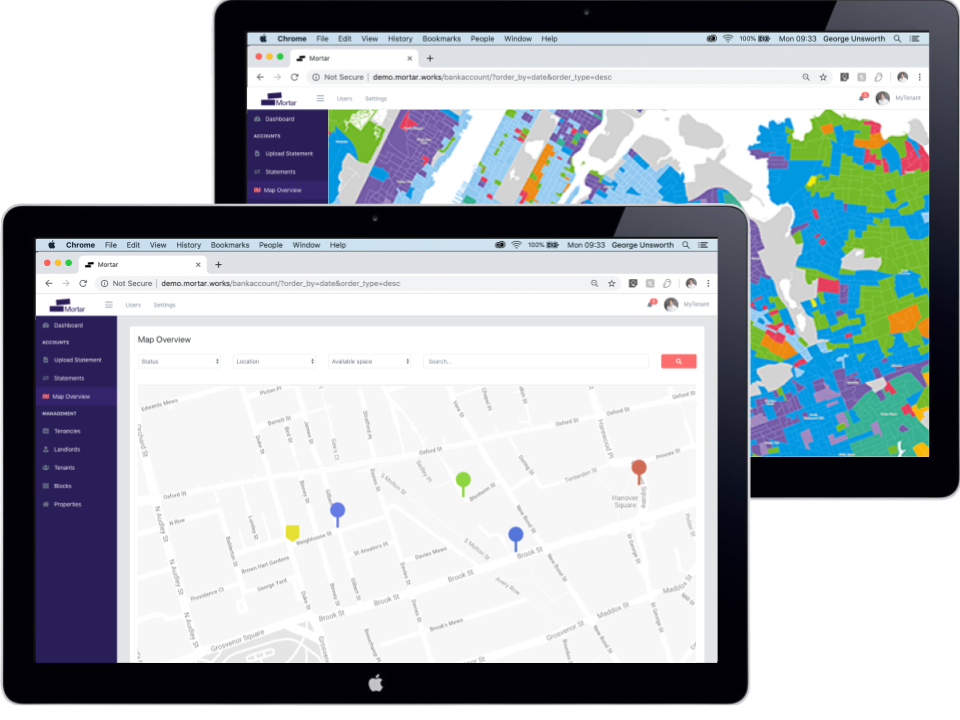 Screenshot showing AI turnover acquisition data for commercial real estate